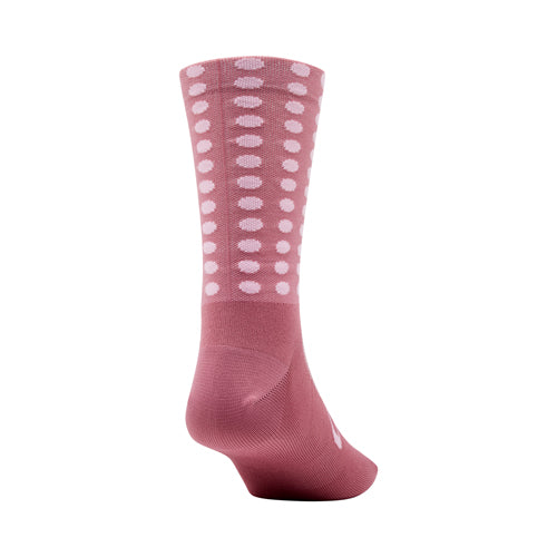 Giro Comp Racer High Rise Sock - Dusty Rose Linocut