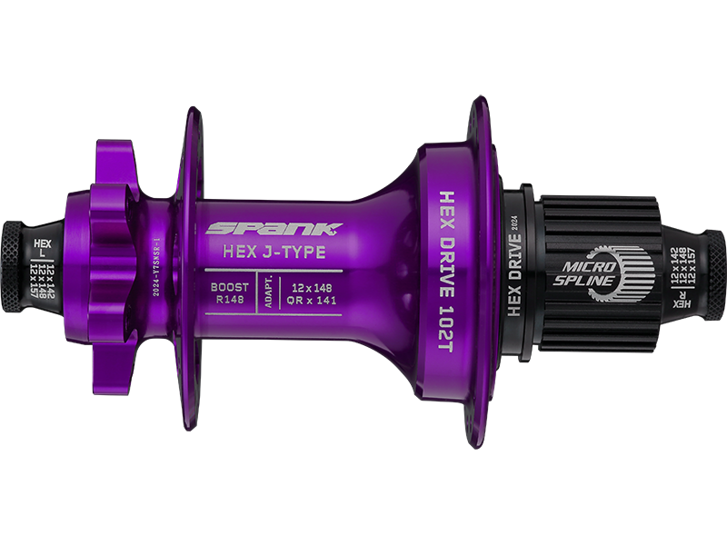 HEX-_J-TYPE_Boost_R148_Microspline_Hub_Purple