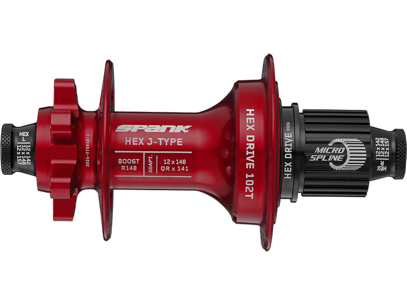 HEX-_J-TYPE_Boost_R148_Microspline_Hub_Red