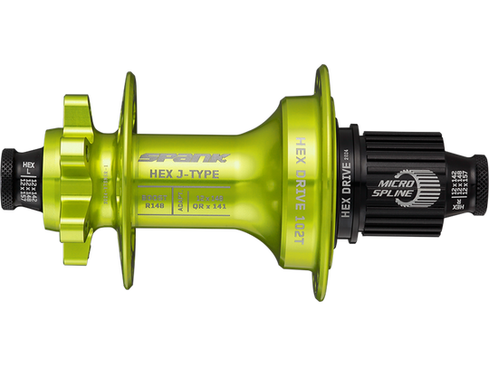 HEX-_J-TYPE_Boost_R148_Microspline_Hub_Green