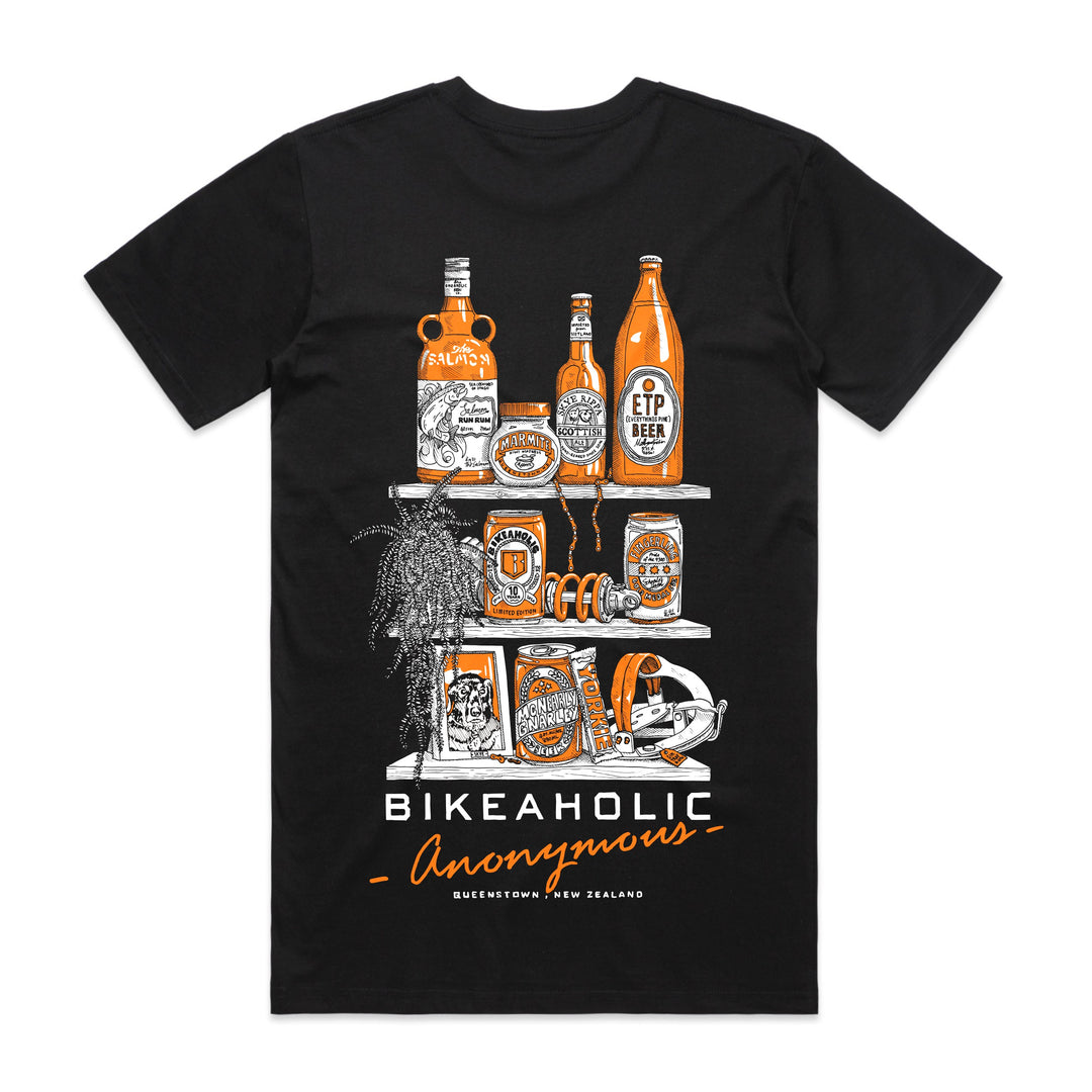 Bikeaholic Anonymous Shelf Tee