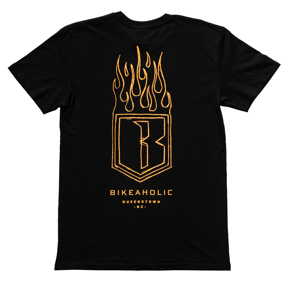 Bikeaholic Flamin Tee