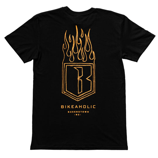 Bikeaholic Flamin Tee